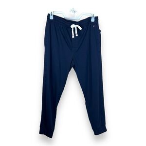 NEW LARGE TOMMY HILFIGER BLUE JOGGER SWEATPANT  COTTON BLEND